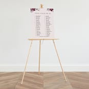 "Fleur" - Seating Chart in Blush by Lori Wemple - On Large Standing Easel (sold separately)