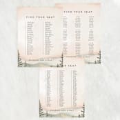 "Every Single Dawn With You" - Seating Chart in Forest by Petra Kern - Text Layout Options for Large Signs