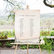 "Every Single Dawn With You" - Seating Chart in Forest by Petra Kern - In Use