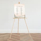 "Every Single Dawn With You" - Seating Chart in Forest by Petra Kern - On Large Standing Easel (sold separately)