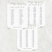 "Fleur" - Seating Chart in Lily by Everett Paper Goods - Text Layout Options for Large Signs
