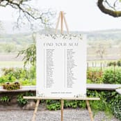 "Fleur" - Seating Chart in Lily by Everett Paper Goods - In Use