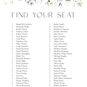 "Fleur" - Seating Chart in Lily by Everett Paper Goods - Close Up