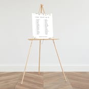 "Fleur" - Seating Chart in Lily by Everett Paper Goods - On Large Standing Easel (sold separately)