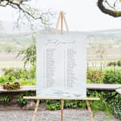 "At Sea" - Seating Chart in Sky by Nicoletta Savod - In Use