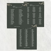 "Peaks" - Seating Chart in Hunter by Sarah Brown - Text Layout Options for Large Signs
