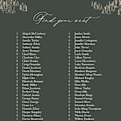 "Peaks" - Seating Chart in Hunter by Sarah Brown - Close Up
