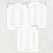 "Romantic Wreath" - Seating Chart in Chantilly by Wildfield Paper Co - Text Layout Options for Large Signs