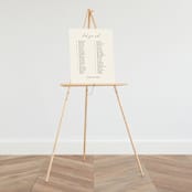 "Together" - Seating Chart in Cream Puff by Pixel and Hank - On Large Standing Easel (sold separately)