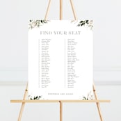 "Grace" - Seating Chart in Porcelain by Leah Bisch - Front
