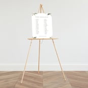 "Grace" - Seating Chart in Porcelain by Leah Bisch - On Large Standing Easel (sold separately)