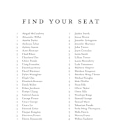 "Great Outdoors" - Seating Chart in Forest by Petra Kern - Close Up