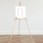 "Great Outdoors" - Seating Chart in Forest by Petra Kern - On Large Standing Easel (sold separately)