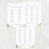"Great Outdoors" - Seating Chart in Forest by Petra Kern - Text Layout Options for Large Signs