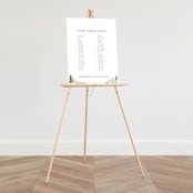 "Great Outdoors" - Seating Chart in Forest by Petra Kern - On Large Standing Easel (sold separately)