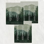 "The Forest" - Seating Chart in Jade by Elly - Text Layout Options for Large Signs