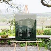 "The Forest" - Seating Chart in Jade by Elly - In Use