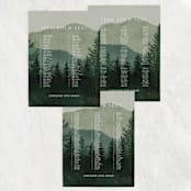 "The Forest" - Seating Chart in Jade by Elly - Text Layout Options for Large Signs