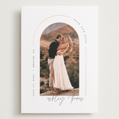 "Arch" - Save the Dates in Silk by Kelly Schmidt - Front