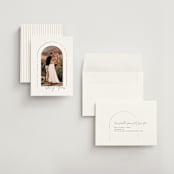 "Arch" - Save the Dates in Silk by Kelly Schmidt - Assembled