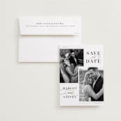 "Double Up" - Save the Dates in Cloud by Ashlee Townsend - Save the Date with Envelope