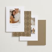 "Snapshots" - Save the Dates in Pearl by Leah Bisch - Back of Card Options