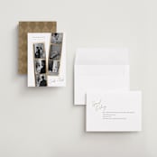 "Snapshots" - Save the Dates in Pearl by Leah Bisch - Assembled