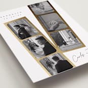"Snapshots" - Save the Dates in Pearl by Leah Bisch - Detail