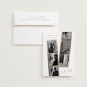 "Snapshots" - Save the Dates in Pearl by Leah Bisch - Save the Date with Envelope