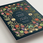 "Gilded Tapestry" - Save the Dates in Midnight Garden by Simona Camp - Detail