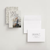 "Penelope" - Save the Dates in Ecru by Morgan Kendall - Assembled