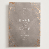 "Plaster" - Save the Dates in Concrete by Everett Paper Goods - Front
