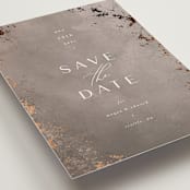 "Plaster" - Save the Dates in Concrete by Everett Paper Goods - Detail