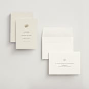 "Simple Seashell" - Save the Dates in Sand by Hannah Bowman - Assembled