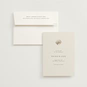 "Simple Seashell" - Save the Dates in Sand by Hannah Bowman - Save the Date with Envelope