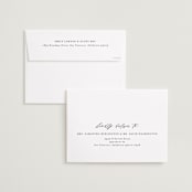 "Minimal Elegance" - Save the Dates in Eclipse by Andrea Cernin - FREE Recipient Addressing