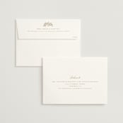 "floral crest" - Save the Dates in Champagne by Cass Loh - FREE Recipient Addressing