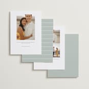 "Composition" - Save the Dates in Cloud by Ashley Rosenbaum - Back of Card Options
