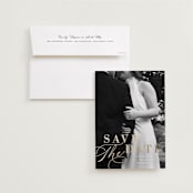 "Composition" - Save the Dates in Cloud by Ashley Rosenbaum - Save the Date with Envelope
