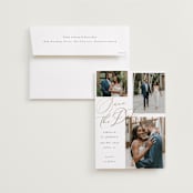 "Whimsy" - Save the Dates in Snow by AK Graphics - Save the Date with Envelope