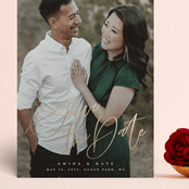 "Write our future" - Save the Dates in Cotton by Stacey Meacham - Front
