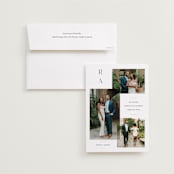 "Multiple" - Save the Dates in Cotton by Jessica Williams - Save the Date with Envelope