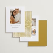 "deco arch" - Save the Dates in Cloud by silverscreen studio - Back of Card Options