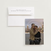 "deco arch" - Save the Dates in Cloud by silverscreen studio - Save the Date with Envelope