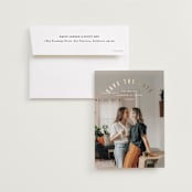 "Horizon" - Save the Dates in Twinkle by Pixel and Hank - Save the Date with Envelope