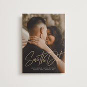 "Willow" - Save the Dates in Powder by Sandra Picco Design - Front
