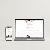 "harvest" - Save the Dates in Eggshell by Leah Bisch - FREE Wedding Website