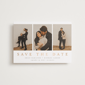 "Elegant Trio" - Save the Dates in Lace by Nicole Walsh - Front