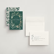 "Chelsea" - Save the Dates in Emerald by Vera Lim - Assembled