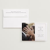 "Classico" - Save the Dates in Cloud by Christie Garcia - Save the Date with Envelope